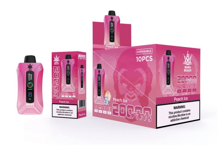 Bang Beach vape elegante de la pantalla de 20000 soplos hielo de durazno HP809 Venta Al Por Mayor De Cigarrillo Electronico