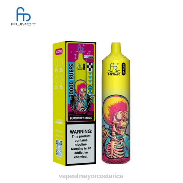Fumot Tornado música de 30k arándano en hielo 4VF64 Vaporizador Desechable Al Por Mayor