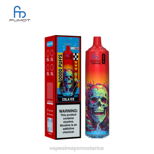 Fumot Tornado música de 30k hielo de cola 4VF69 Venta Al Por Mayor De Cigarrillo Electronico