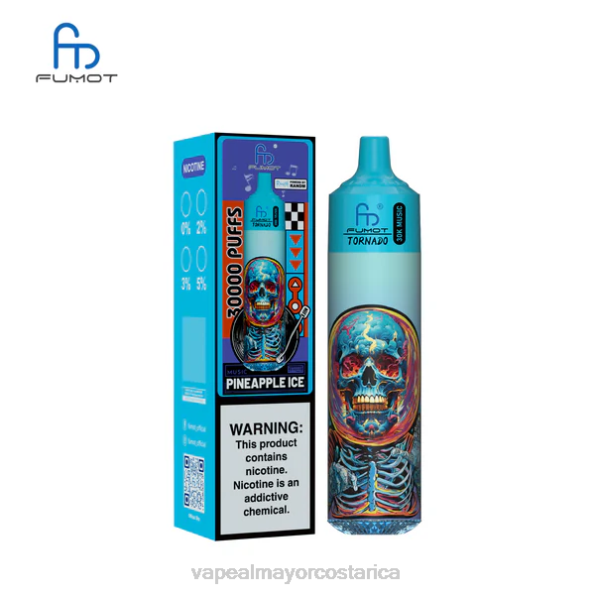 Fumot Tornado música de 30k hielo de piña 4VF622 Vaporizador Costa Rica