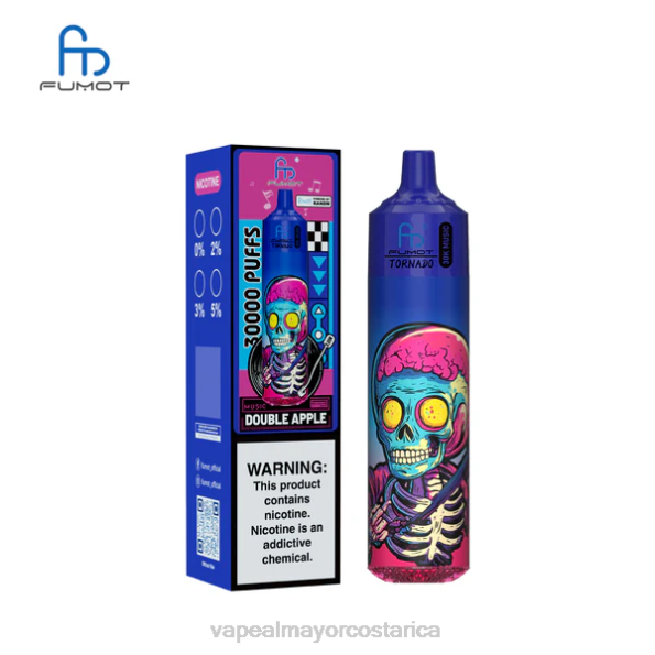 Fumot Tornado música de 30k manzana doble 4VF611 Vape Al Mayor Costa Rica