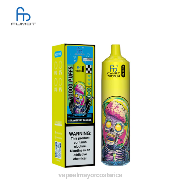 Fumot Tornado música de 30k plátano fresa 4VF625 Venta De Vaporizadores Al Por Mayor
