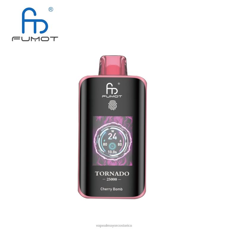 Fumot Tornado 25000 vaporizadores desechables bomba de cereza V84F24 Vaporizador Desechable Al Por Mayor