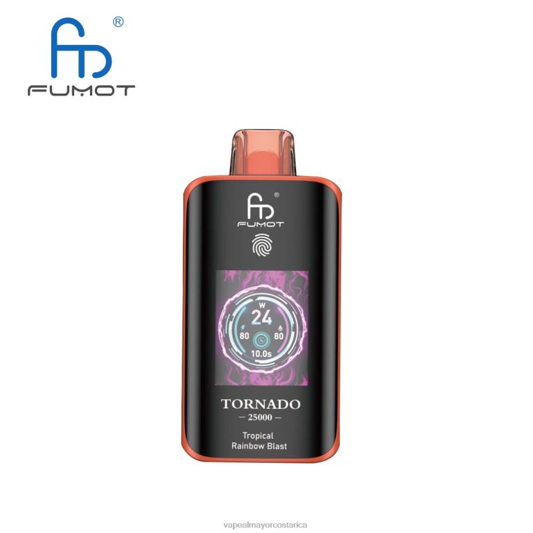 Fumot Tornado 25000 vaporizadores desechables explosión del arco iris tropical V84F213 Vaporizador Al Por Mayor