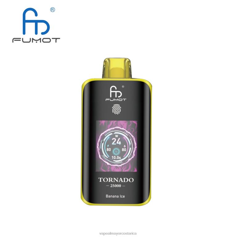 Fumot Tornado 25000 vaporizadores desechables hielo de plátano V84F21 Vape Al Mayor Costa Rica
