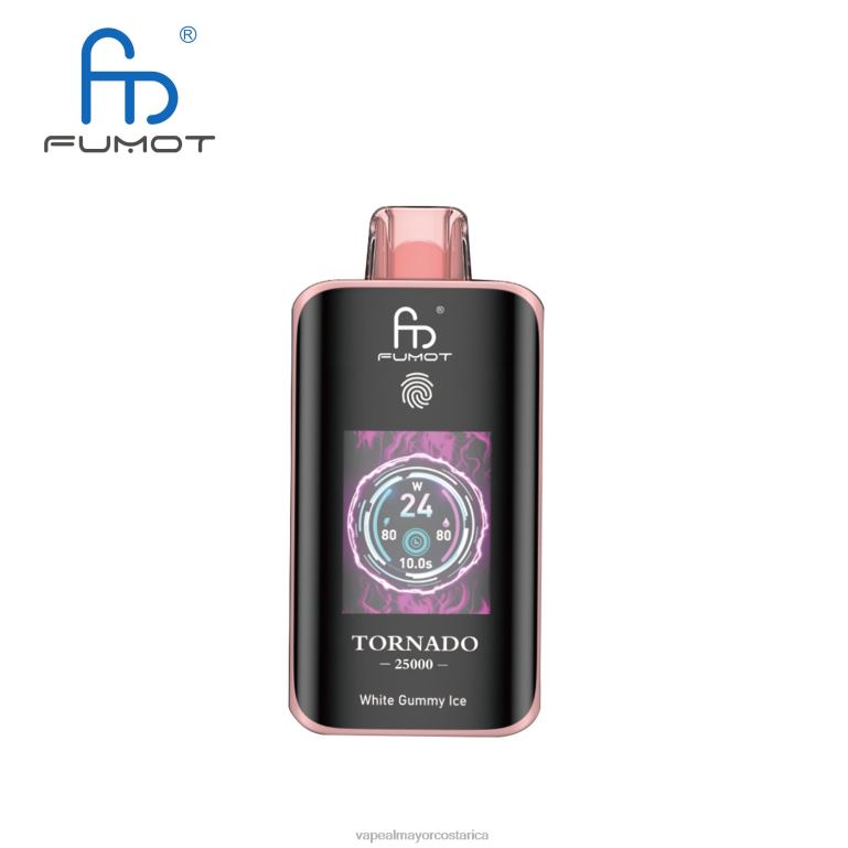 Fumot Tornado 25000 vaporizadores desechables hielo gomoso blanco V84F214 Vaporizador Desechable Al Por Mayor