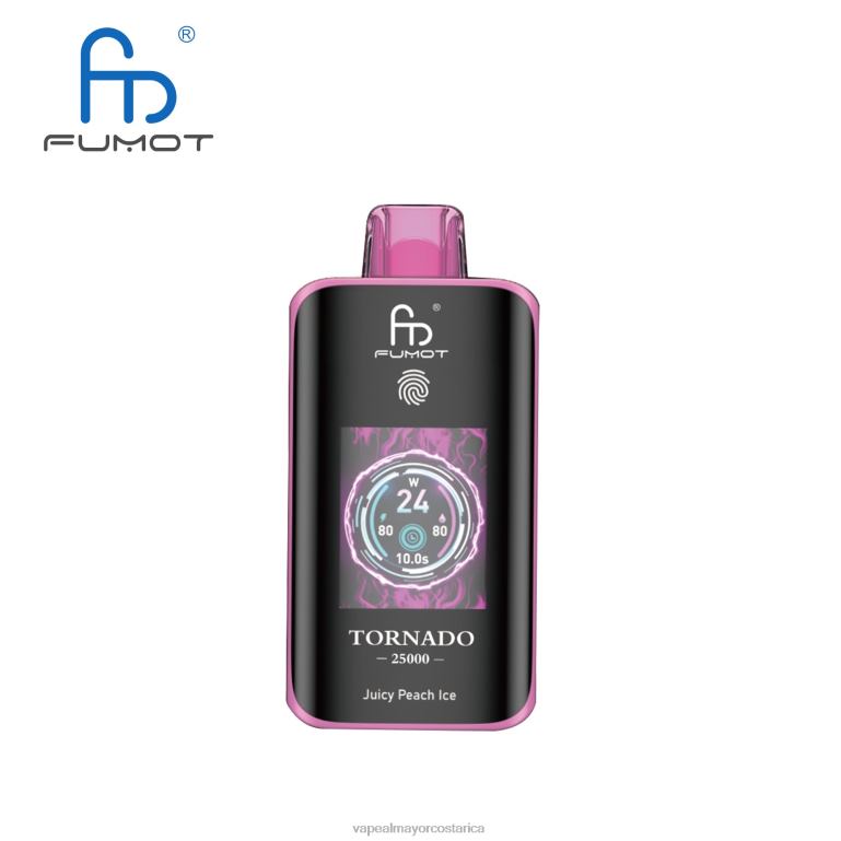 Fumot Tornado 25000 vaporizadores desechables jugoso hielo de durazno V84F27 Cigarrillo Electrónico Al Por Mayor
