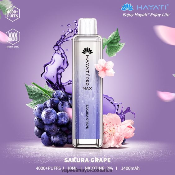 BF04J0173 Vaporizador Al Por Mayor - uva sakura Hayati Pro Max 4000