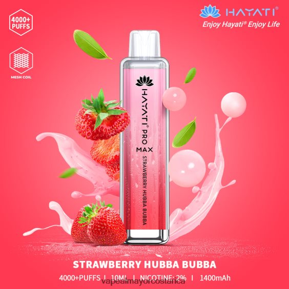 BF04J0194 Vaporizador Desechable Al Por Mayor - fresa hubba bubba Hayati Pro Max 4000