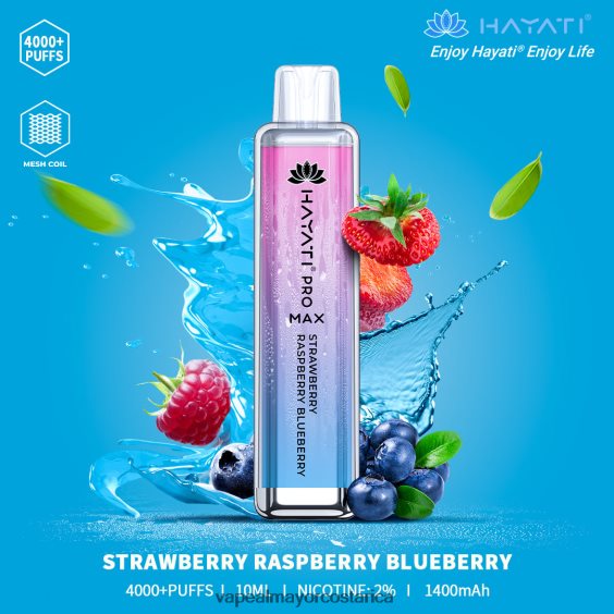 BF04J0195 Venta De Vaporizadores Al Por Mayor - fresa frambuesa arándano Hayati Pro Max 4000