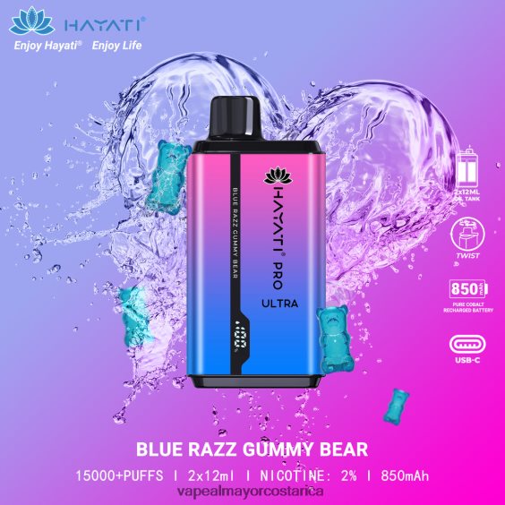 BF04J0199 Venta Al Por Mayor De Cigarrillo Electronico - osito de goma razz azul Hayati Pro Ultra