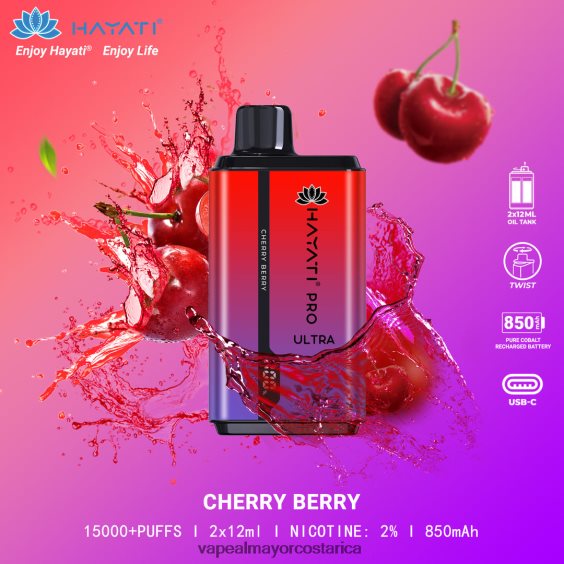 BF04J0204 Vaporizador Desechable Al Por Mayor - Cereza Hayati Pro Ultra