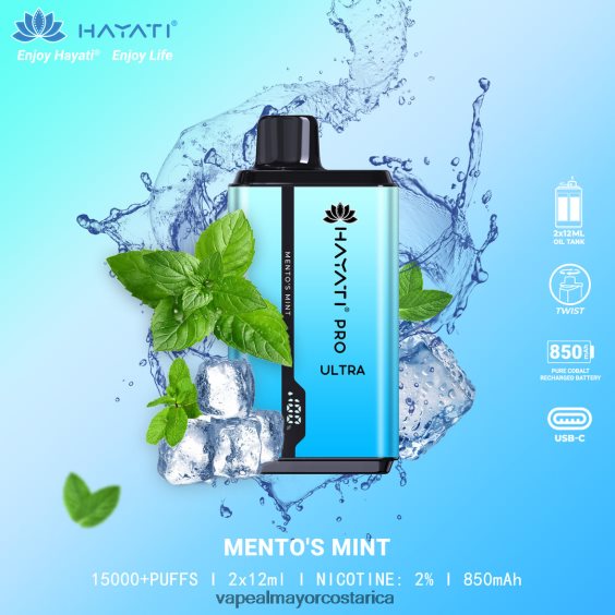 BF04J0211 Vape Al Mayor Costa Rica - menta de mento Hayati Pro Ultra