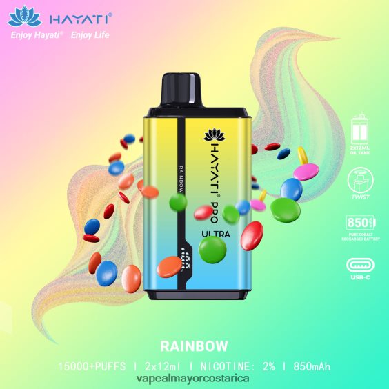 BF04J0214 Vaporizador Desechable Al Por Mayor - arcoíris Hayati Pro Ultra
