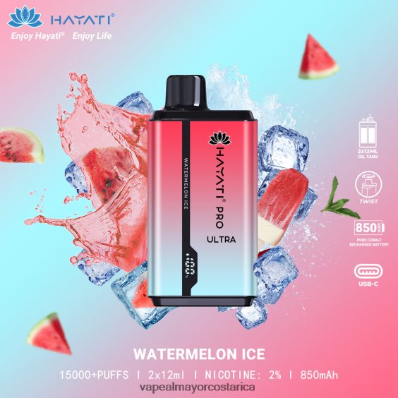 BF04J0219 Venta Al Por Mayor De Cigarrillo Electronico - hielo de sandia Hayati Pro Ultra