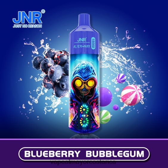 BF04J0573 Vaporizador Al Por Mayor - chicle de arándanos JNR ALIEN MAX