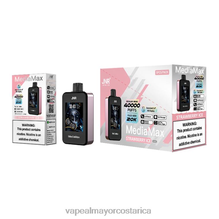 JNR MediaMax bocanada de 40k hielo de fresa 20FT417 | Cigarrillo Electrónico Al Por Mayor