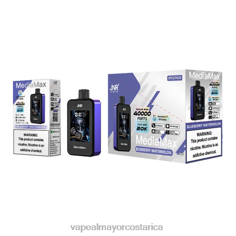 JNR MediaMax bocanada de 40k sandía de arándanos 20FT412 | Vaporizador Costa Rica