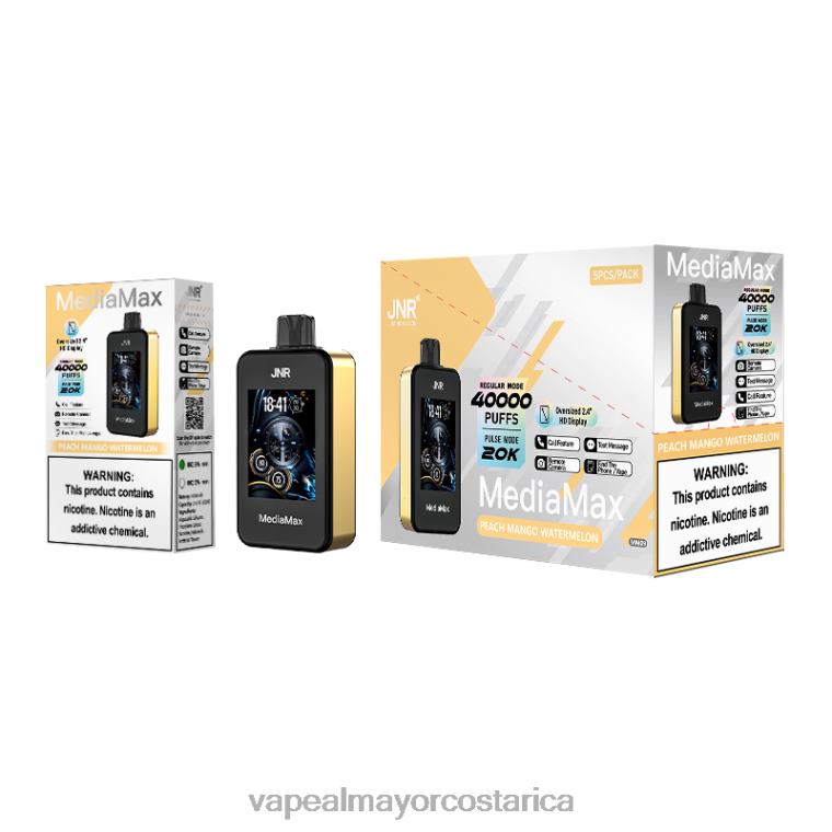 JNR MediaMax bocanada de 40k sandia mango durazno 20FT415 | Venta De Vaporizadores Al Por Mayor
