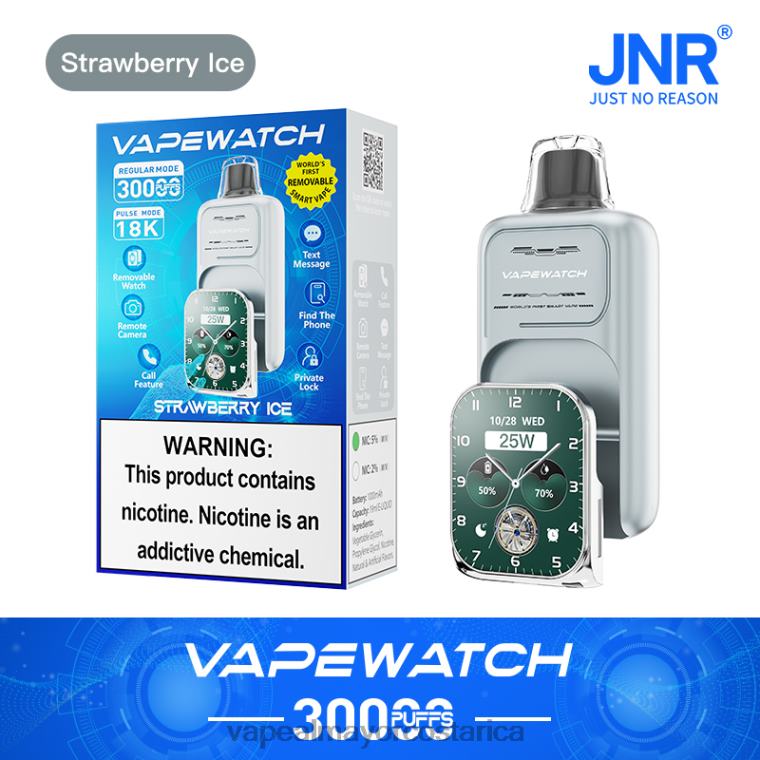 JNR reloj vapeador hielo de fresa 20FT410 | Cigarrillo Electronico Por Mayoreo