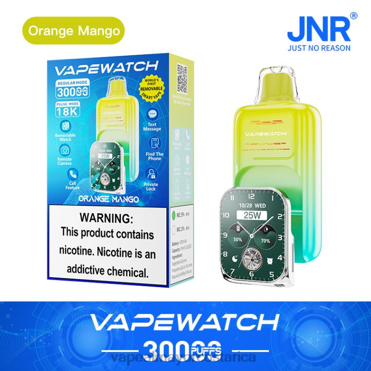 JNR reloj vapeador mango naranja 20FT42 | Vaporizador Costa Rica
