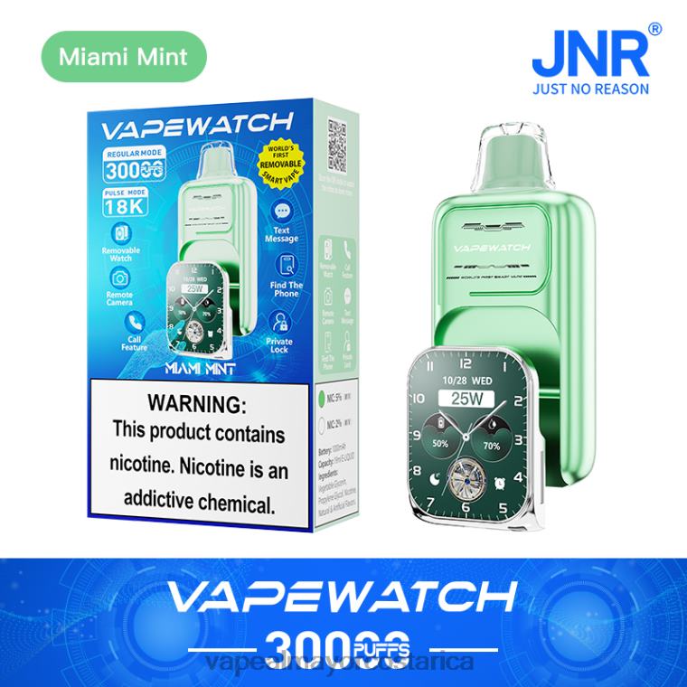 JNR reloj vapeador menta de miami 20FT48 | Cigarrillo Electronico Comprar Por Mayor