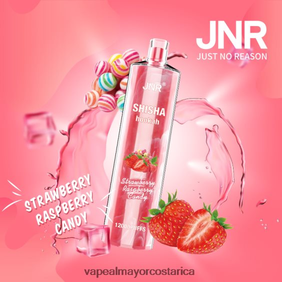 BF04J0691 Vape Al Mayor Costa Rica - caramelo de fresa y frambuesa JNR SHISHA