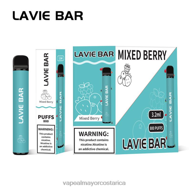Cigarrillo Electronico En Costa Rica 6PZH0316 LAVIE BAR 800 bocanadas bayas mixtas