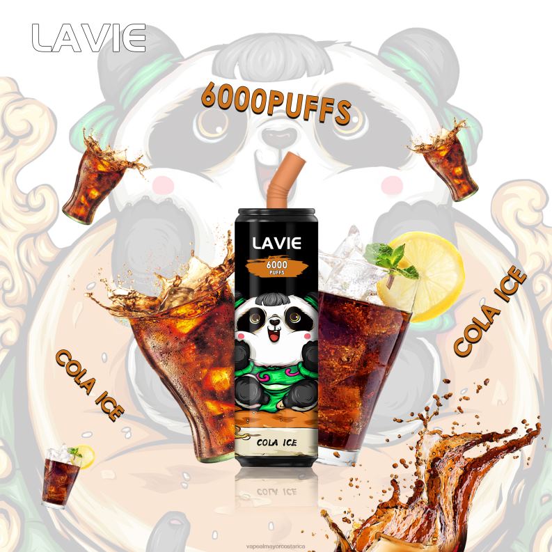 Cigarrillo Electronico En Costa Rica 6PZH0276 LAVIE Coke BAR 6000 bocanadas hielo de cola