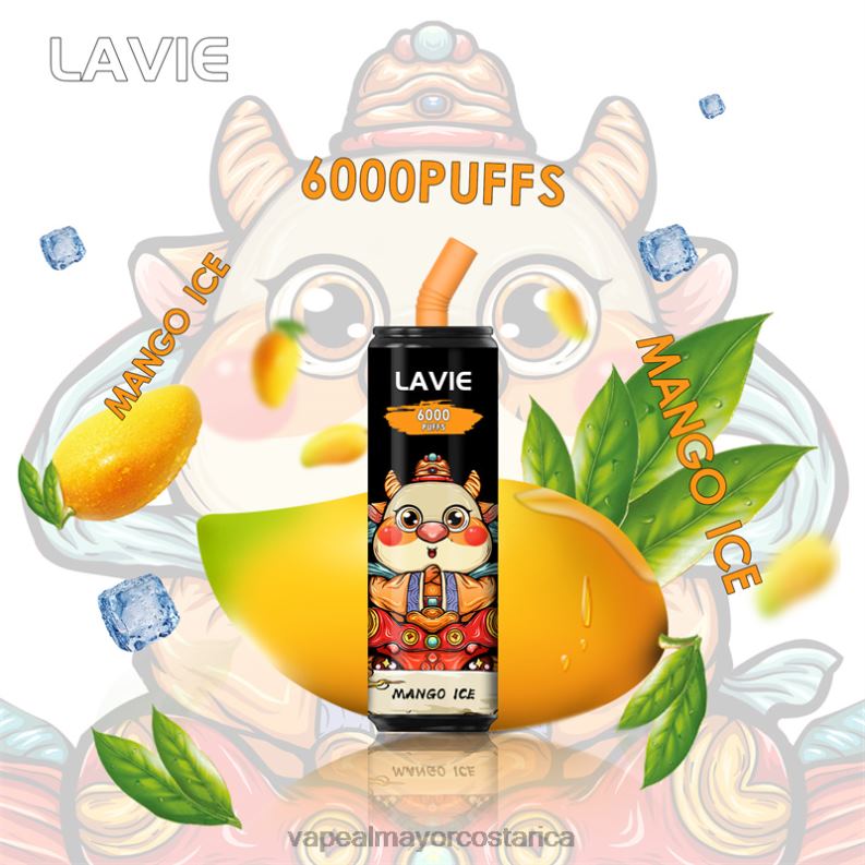 Cigarrillo Electronico Por Mayoreo 6PZH0270 LAVIE Coke BAR 6000 bocanadas hielo de mango