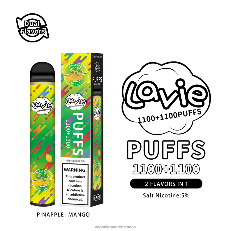 Cigarrillo Electronico En Costa Rica 6PZH0296 LAVIE BAR Switch 2200 bocanadas piña/mango