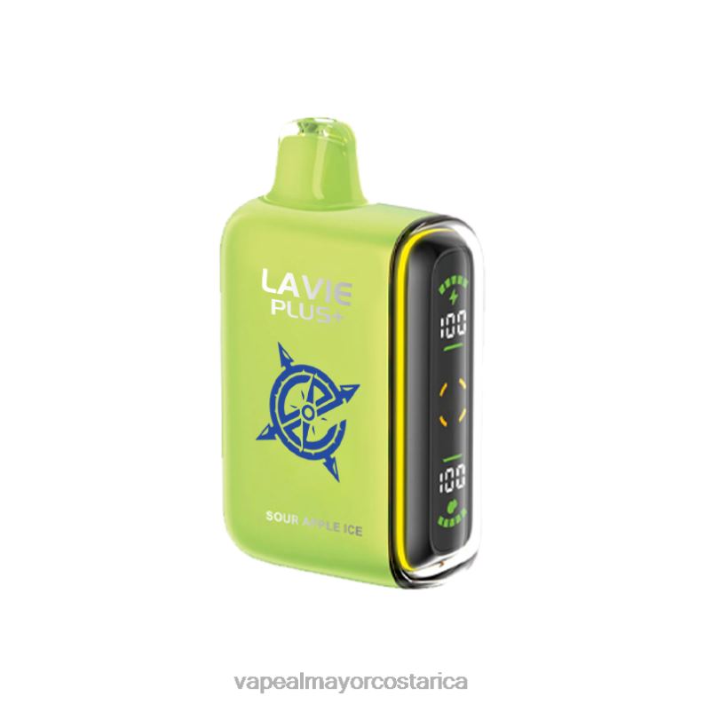 Cigarrillo Electronico Por Mayoreo 6PZH0100 LAVIE PLUS 15000 bocanadas hielo de manzana agria