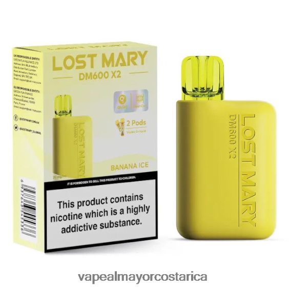 BF04J0465 Venta De Vaporizadores Al Por Mayor - hielo de plátano LOST MARY DM600 X2