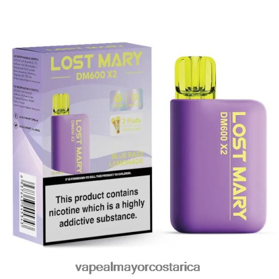 BF04J0466 Cigarrillo Electronico En Costa Rica - limonada azul razz LOST MARY DM600 X2