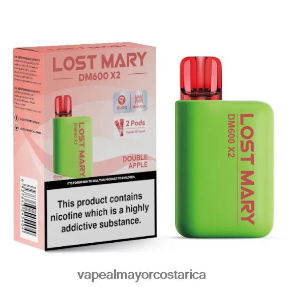 BF04J0471 Vape Al Mayor Costa Rica - manzana doble LOST MARY DM600 X2