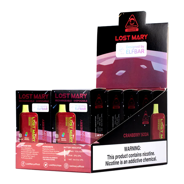 BF04J0109 Venta Al Por Mayor De Cigarrillo Electronico - refresco de arándano LOST MARY OS5000