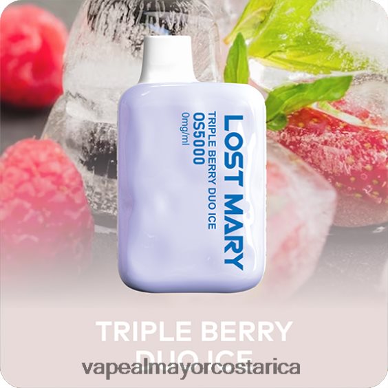 BF04J0504 Vaporizador Desechable Al Por Mayor - hielo dúo triple baya LOST MARY OS5000 0mg/ml