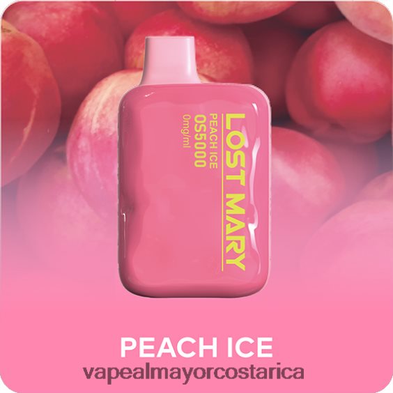 BF04J0509 Venta Al Por Mayor De Cigarrillo Electronico - hielo de durazno LOST MARY OS5000 0mg/ml