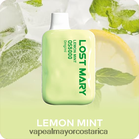 BF04J0510 Cigarrillo Electronico Por Mayoreo - menta Limón LOST MARY OS5000 0mg/ml