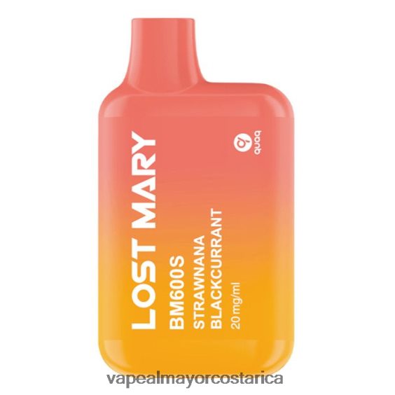 BF04J0419 Venta Al Por Mayor De Cigarrillo Electronico - grosella negra Strawnana LOST MARY BM600S