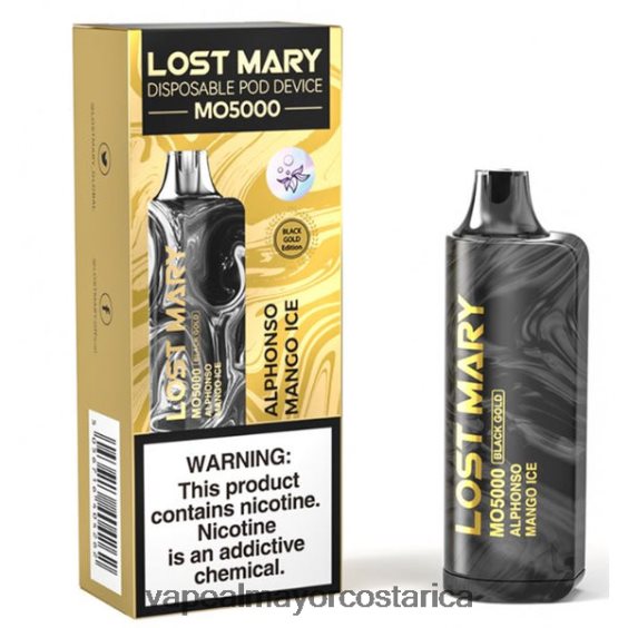 BF04J0342 Vaporizador Costa Rica - hielo de mango alphonso LOST MARY MO5000 oro negro 10ml