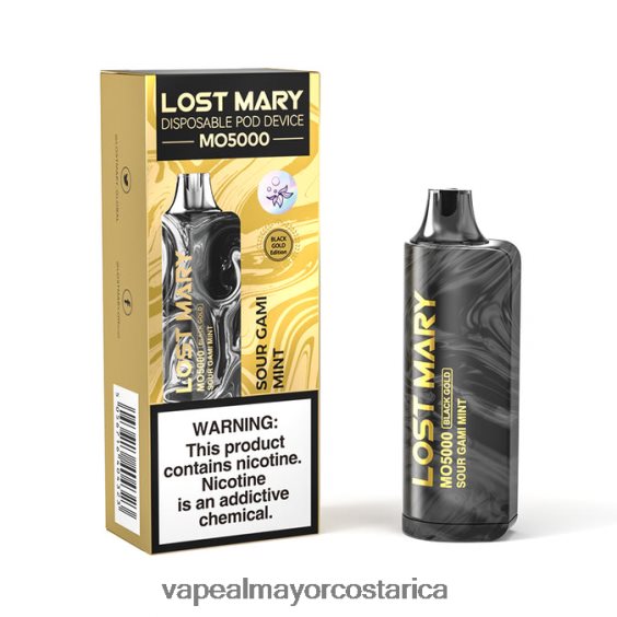 BF04J0346 Cigarrillo Electronico En Costa Rica - menta gami agria LOST MARY MO5000 oro negro 10ml