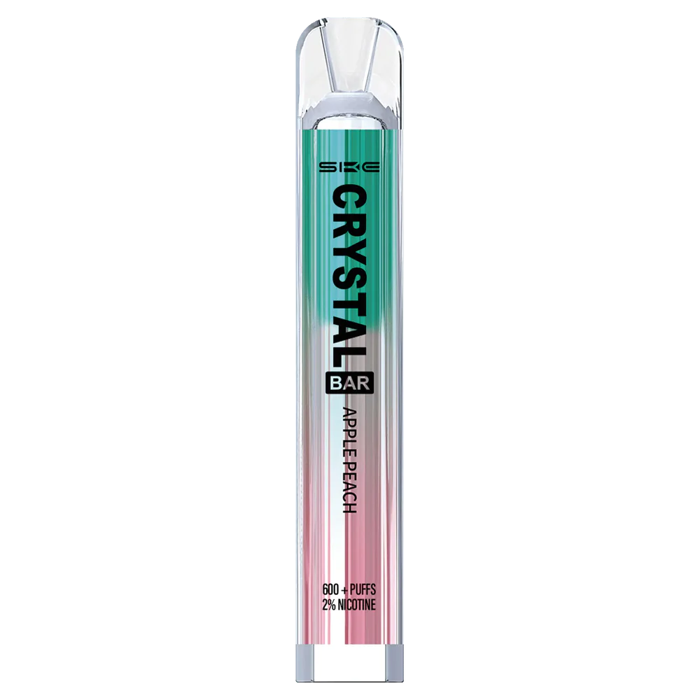 BF04J0266 Cigarrillo Electronico En Costa Rica - durazno manzana SKE Crystal Bar vaporizador desechable 600 inhalaciones