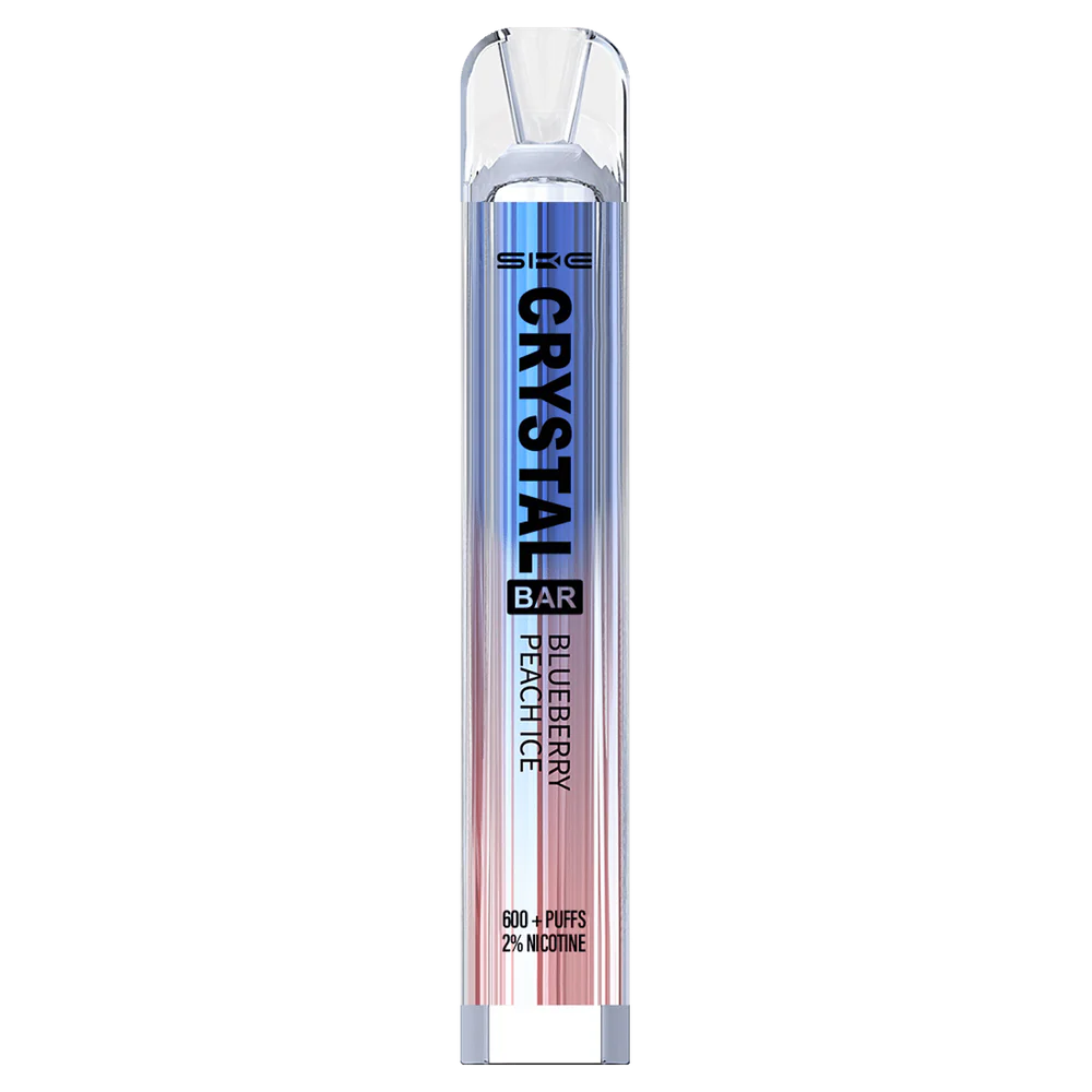 BF04J0267 Cigarrillo Electrónico Al Por Mayor - hielo de durazno y arándanos SKE Crystal Bar vaporizador desechable 600 inhalaciones
