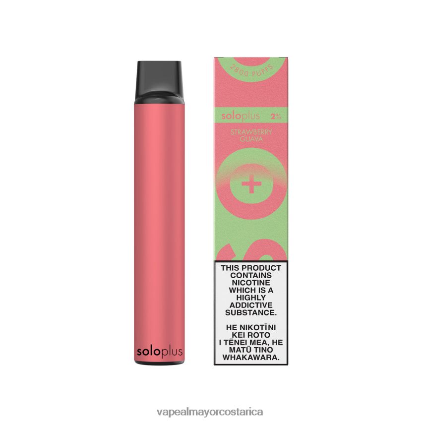 Cigarrillo Electrónico Al Por Mayor 8X88TX37 Solo Plus colección paraíso vape desechable guayaba fresa
