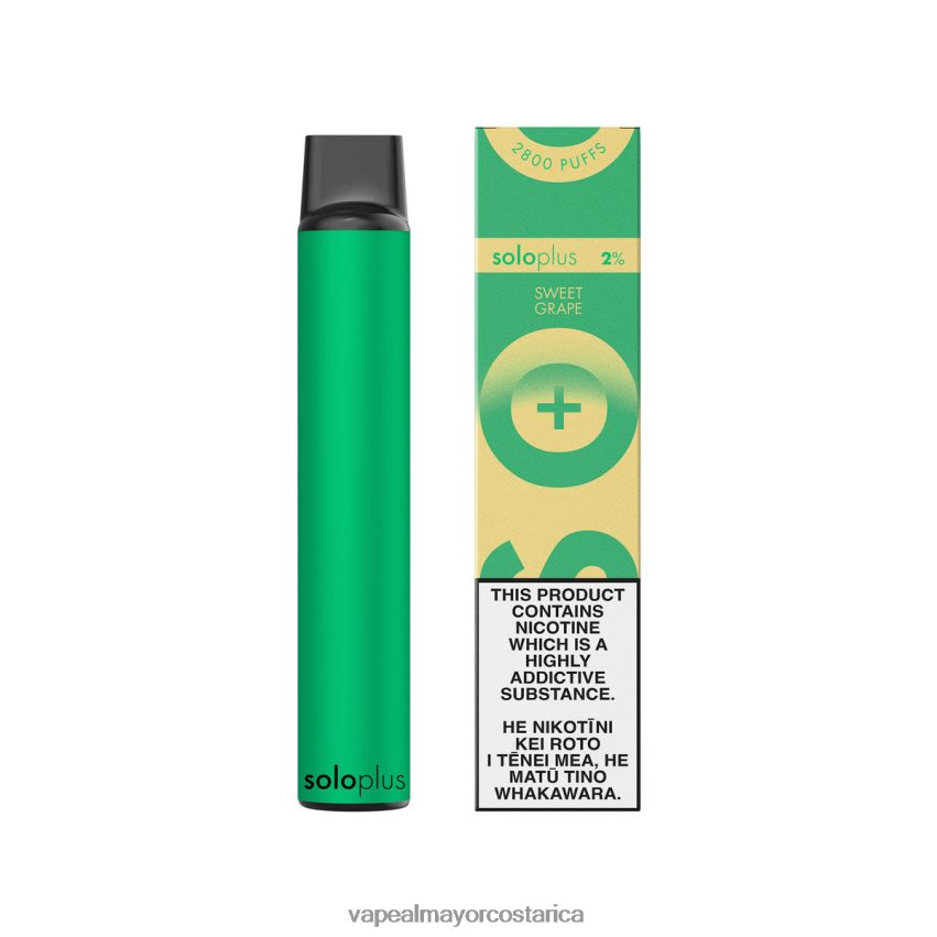 Cigarrillo Electronico Por Mayoreo 8X88TX40 Solo Plus colección paraíso vape desechable uva dulce