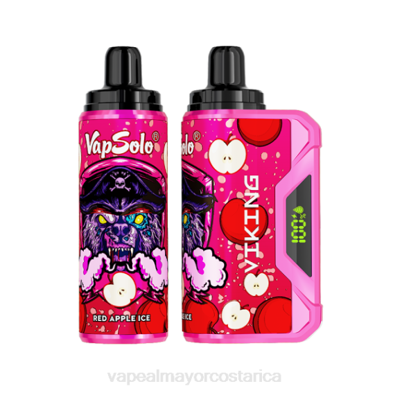 Cigarrillo Electronico En Costa Rica 2TXT136 Vapsolo VIKING vaporizador desechable hielo de manzana roja